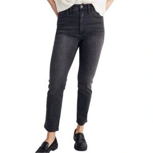 Madewell Curvy High Rise Slim Straight Richgrove Wash Stretch Jeans Size 29
